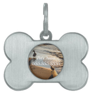 Sunset Walk With Mummy Pet ID Tag