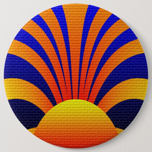 Sunset Wall 6 Cm Round Badge (Front)