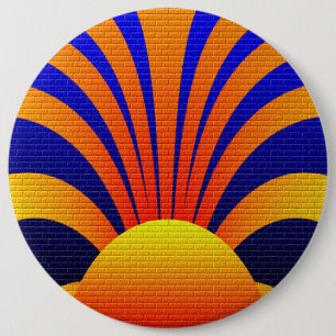 Sunset Wall 6 Cm Round Badge