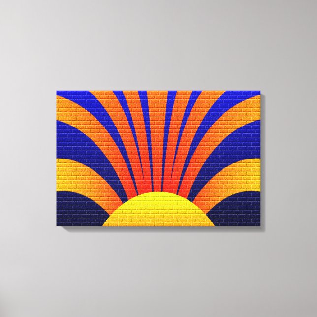 Sunset Wall Canvas Print (Front)