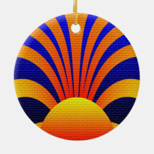 Sunset Wall Ceramic Tree Decoration
