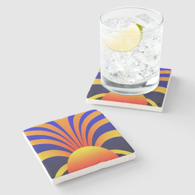 Sunset Wall Stone Coaster (Side)