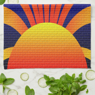 Sunset Wall Tea Towel