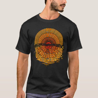 Sunset Water Design Graphic T-shirt