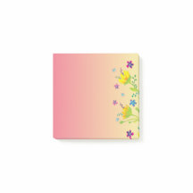 Sunset watercolor Bloom Floral Gradient