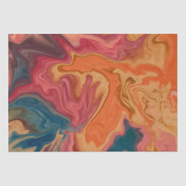  Sunset Watercolor Glaze  Tissue Paper (Front)