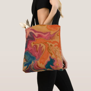  Sunset Watercolor Glaze  Tote Bag