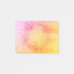Sunset Watercolor Marble Sticky Notes