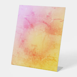 Sunset Watercolor Pedestal Sign