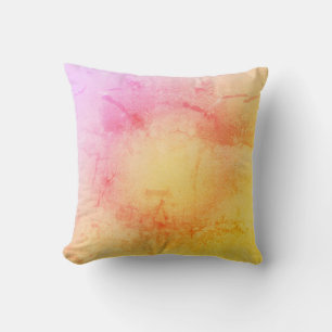 Sunset Watercolor Throw Pillow