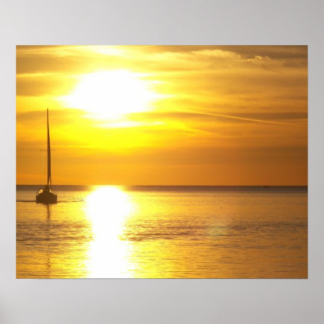 Sunset Waters Poster (Front)