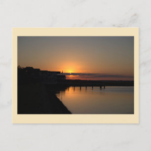Sunset Waterscape Photo Postcard