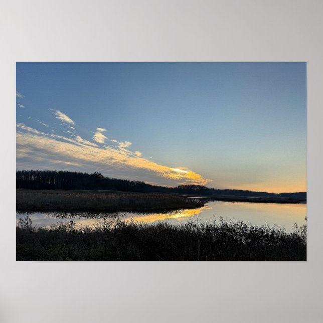 Sunset Waterscape Poster (Front)