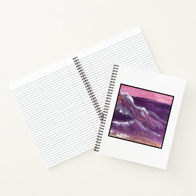 "Sunset Wave" Spiral Notebook (Inside)