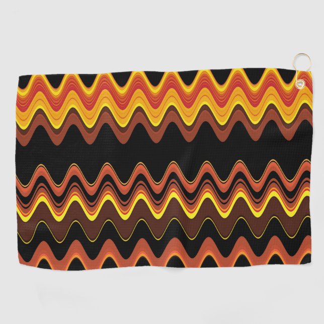 SUNSET WAVES GOLF TOWEL (Horizontal)