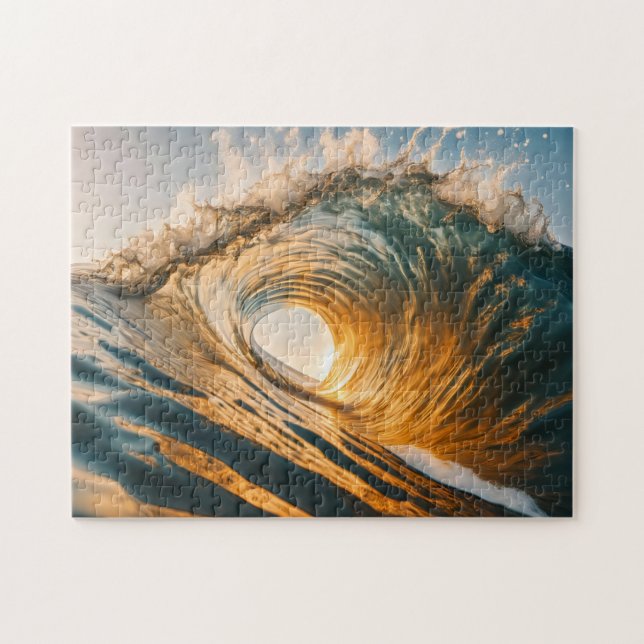 Sunset Waves Jigsaw Puzzle (Horizontal)
