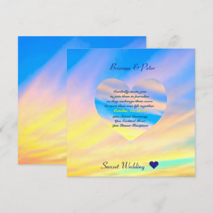 Sunset   Wedding Invitation Semi-Gloss