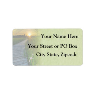 Sunset Wedding Label