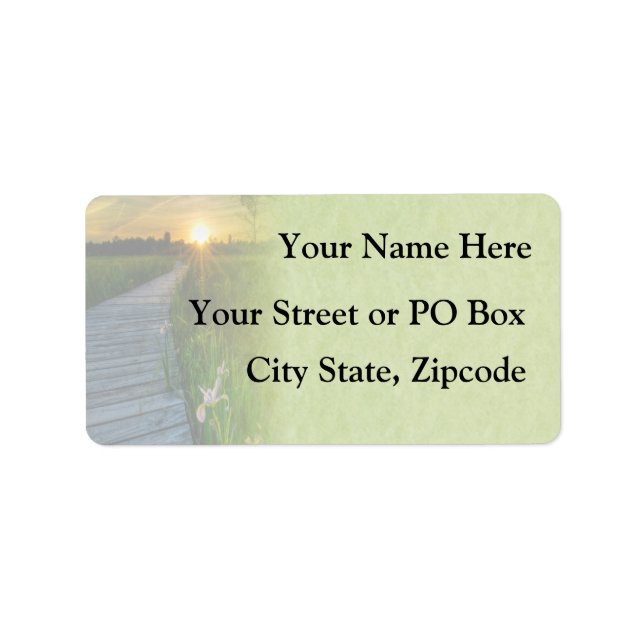 Sunset Wedding Label (Front)