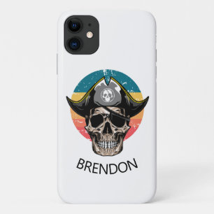 Sunset White Pirate Skull   Case-Mate iPhone Case