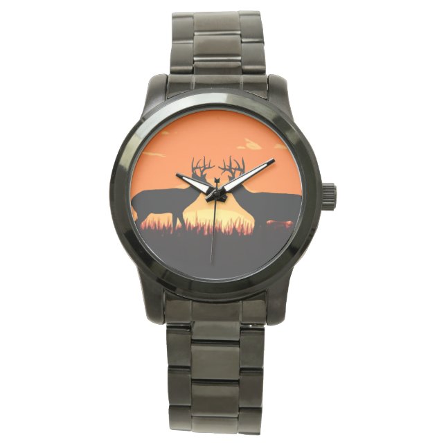Sunset Whitetail Deer  Watch (Front)
