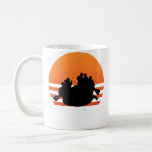 Sunset Whitewater Rafting T Shirt River Rafting Coffee Mug