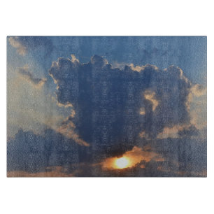 Sunset with Teacup Cloud Formation by STaylor Cutting Board