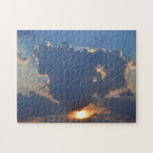Sunset with Teacup Cloud Formation by STaylor Jigsaw Puzzle