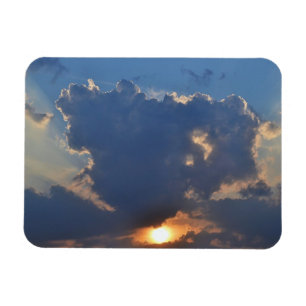 Sunset with Teacup Cloud Formation by STaylor Magnet