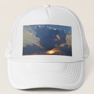 Sunset with Teacup Cloud Formation by STaylor Trucker Hat