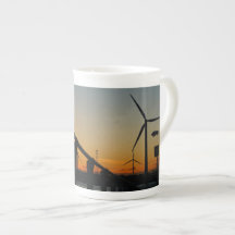 Sunset with windmill, relaxing and calming.