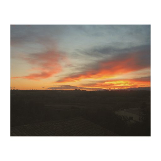 Sunset Wood Wall Art by IreneDesign2011 Wood Prints