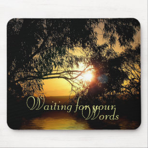 Sunset Words Mousepad