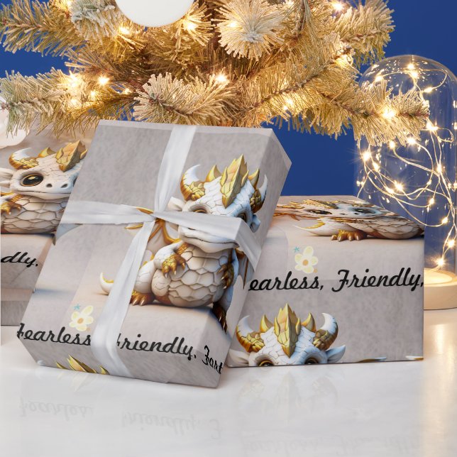 "Sunset Wyrm" Wrapping Paper (Holidays)