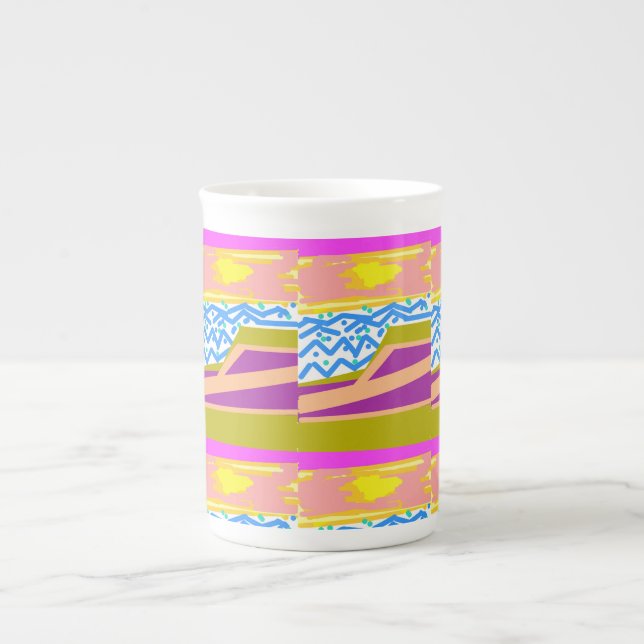 Sunset Yacht Waves Specialty Mug (Front)