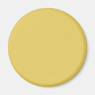 Sunset Yellow E6CB5F Colour - Add Your Name Option Magnet