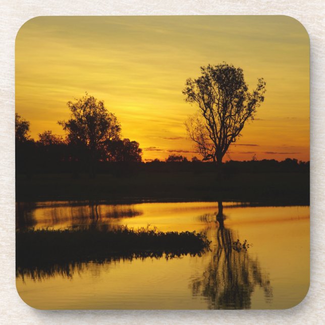 Sunset, Yellow Water Billabong Coaster (Front)