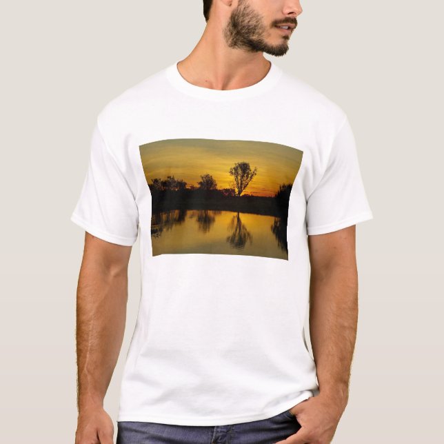 Sunset, Yellow Water Billabong T-Shirt (Front)