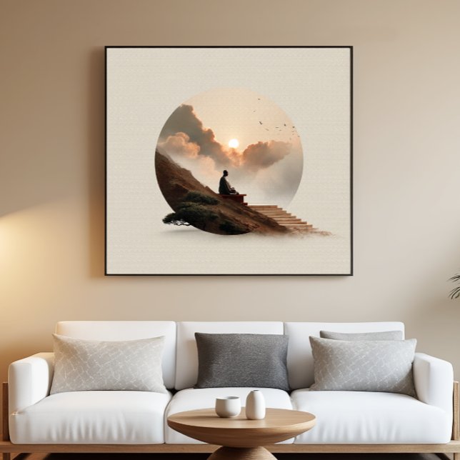 Sunset Zen Abstract Minimal Wall Art (Creator Uploaded)