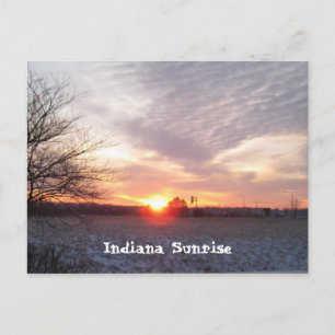 sunsetindiana, Indiana Sunrise Postcard