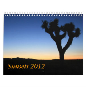 Sunsets 2012 calendar