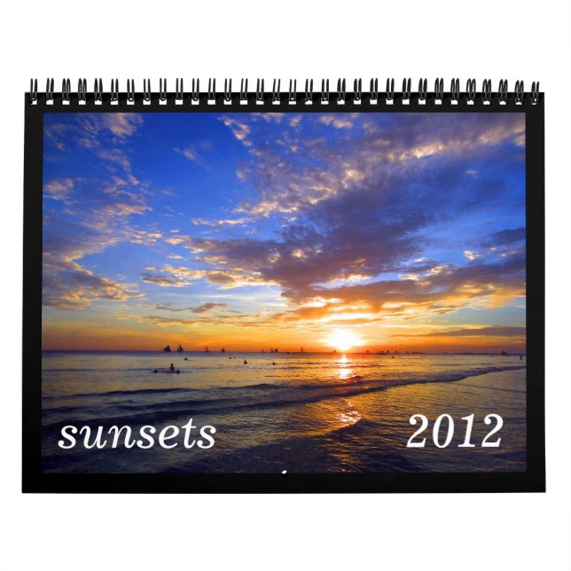 sunsets 2012 calendar (Cover)