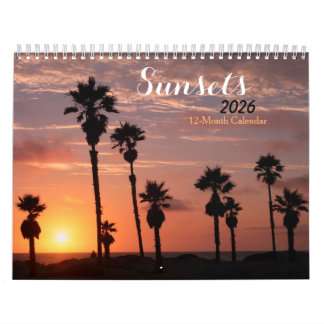 Sunsets 2025 calendar