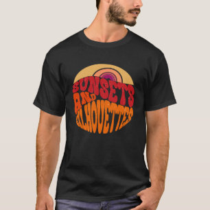 Sunsets And Silhouettes Word on Back Workout Summe T-Shirt
