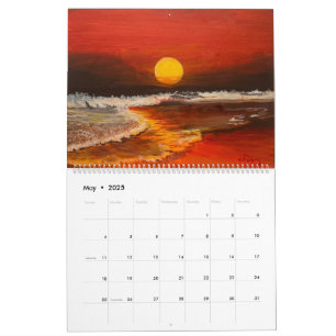Sunsets by Artist Gary Poling Calendar