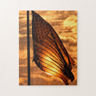 Sunsets on Old Glory Puzzle