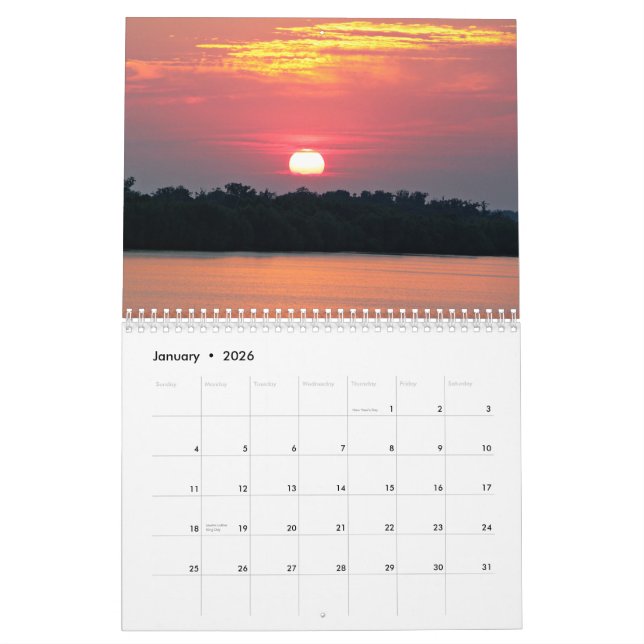 Sunsets on the Gulf of Mexico 2013 Calendar (Jan 2026)