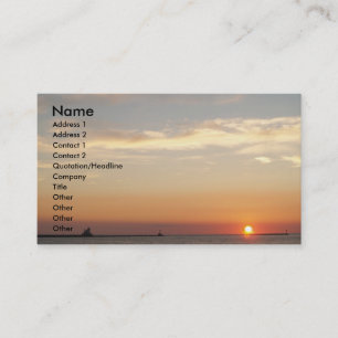 Sunsets, Sailboats and Lighthouse Business Card