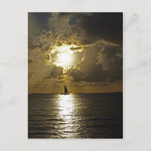SunsetSailboat Postcard
