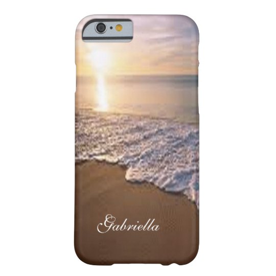 Sunsetting Beach With Ocean Scene Phone Case